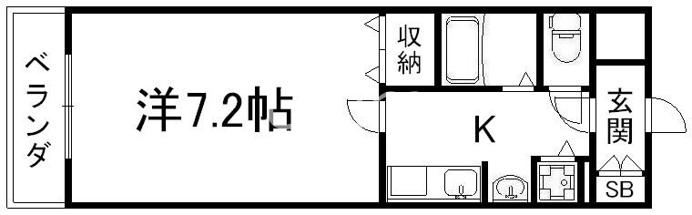 ベラジオ五条烏丸の物件間取画像