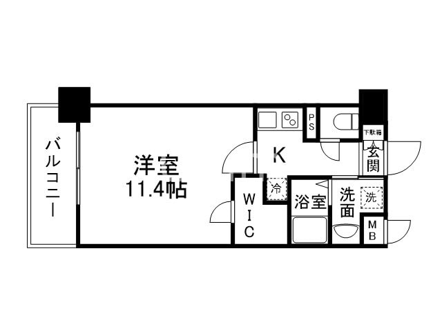 エスリード西小路御池の物件間取画像