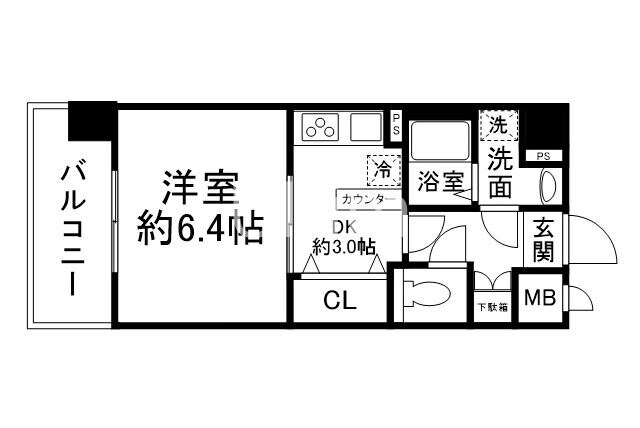 ライジングコート京都西院フロンティアの物件間取画像