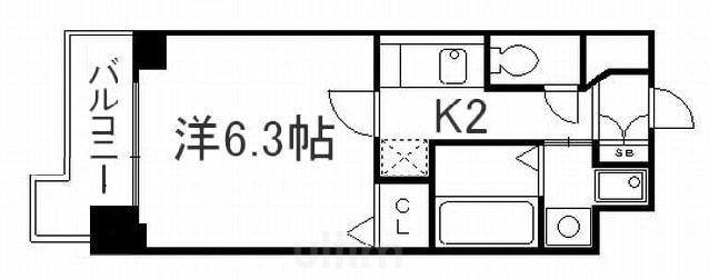 アスヴェル京都堀川高辻の物件間取画像