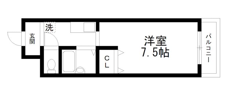 ホワイトハイム北荒見の物件間取画像