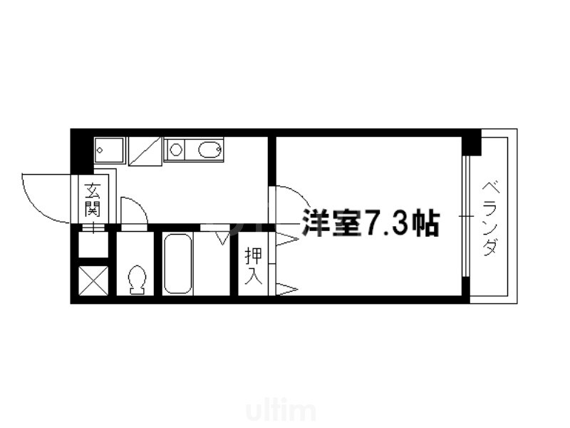 メイプル等持院の物件間取画像