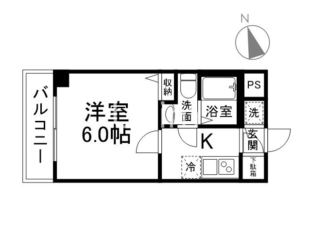 デアッシュ西京極の物件間取画像