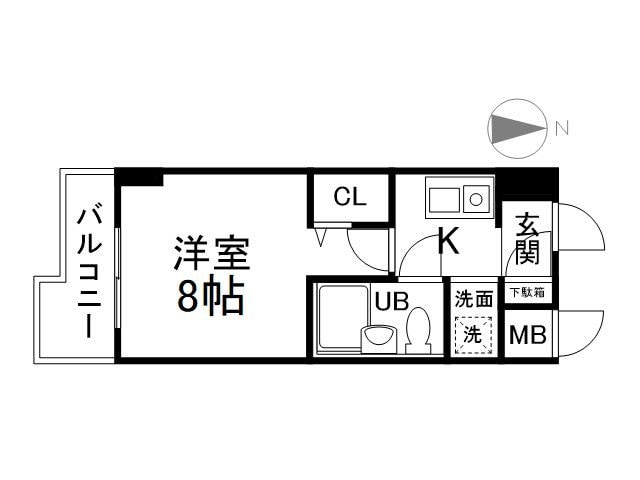 パラドール西院パートIの物件間取画像