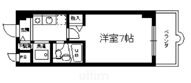 パラドール西院PARTIIの物件間取画像