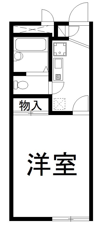 レオパレス西七条の物件間取画像