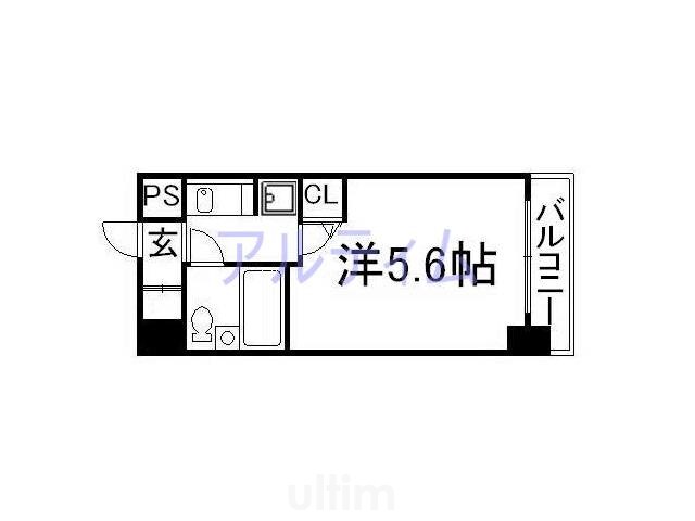 四条大宮シャトー朝日の物件間取画像