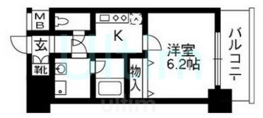 アスヴェル京都外大前の物件間取画像