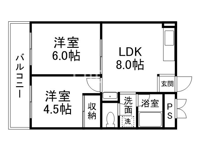 サンシャインコーポ新宮の物件間取画像