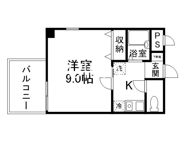 御室ガーデンハイツの物件間取画像