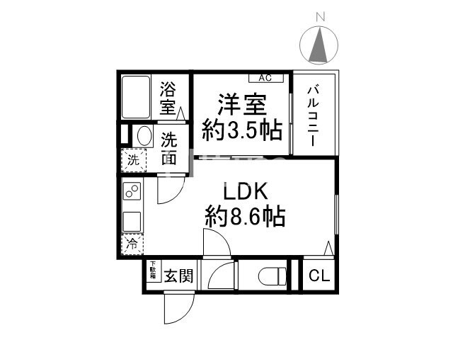 仮称）山科区東野中井ノ上町APの物件間取画像