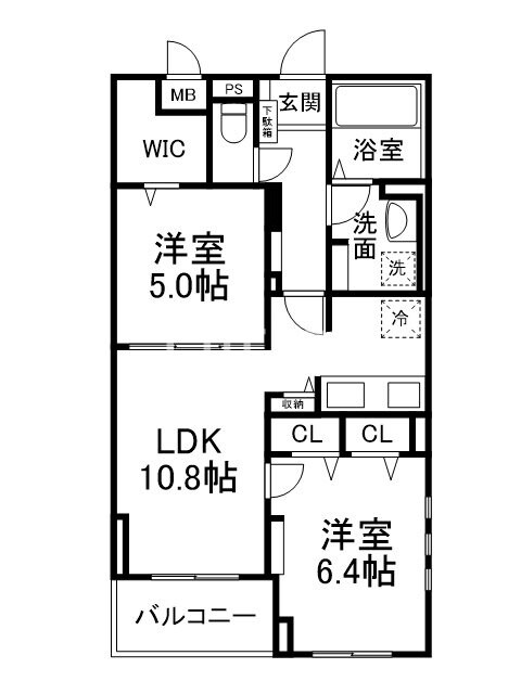 グロブナーパレス北山の物件間取画像