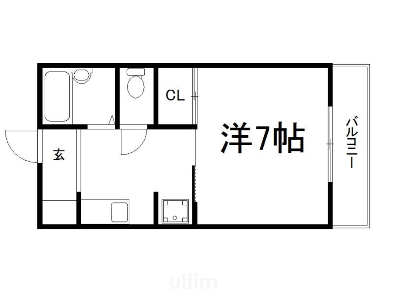 アテッサ京都Ａ棟の物件間取画像