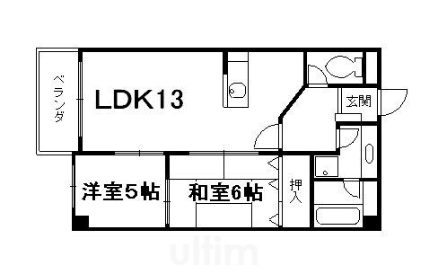 カーサグラン御池の物件間取画像