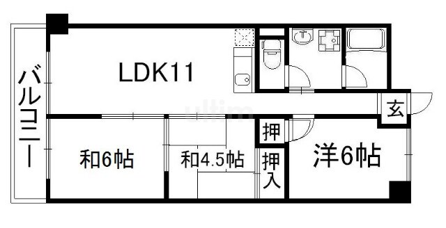 第３洛西ハイツの物件間取画像