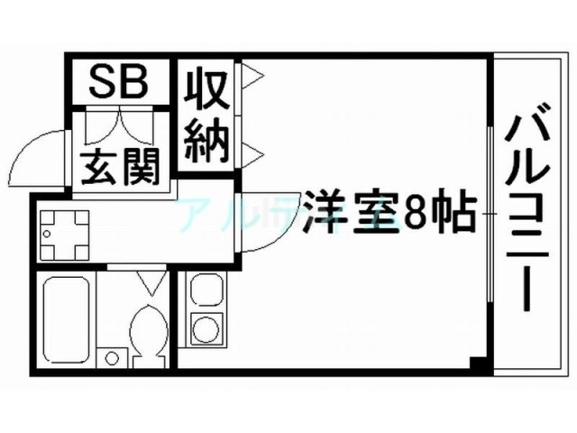 フラッツ本町月ノ輪の物件間取画像