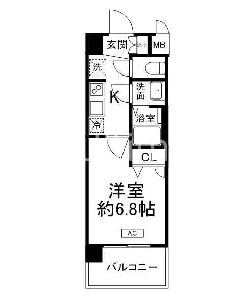 ソルテラス京都西大路 郁の物件間取画像