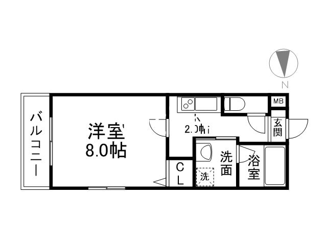 グラン・レガロ丹波橋の物件間取画像