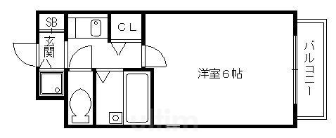 リーガル京都河原町IIの物件間取画像