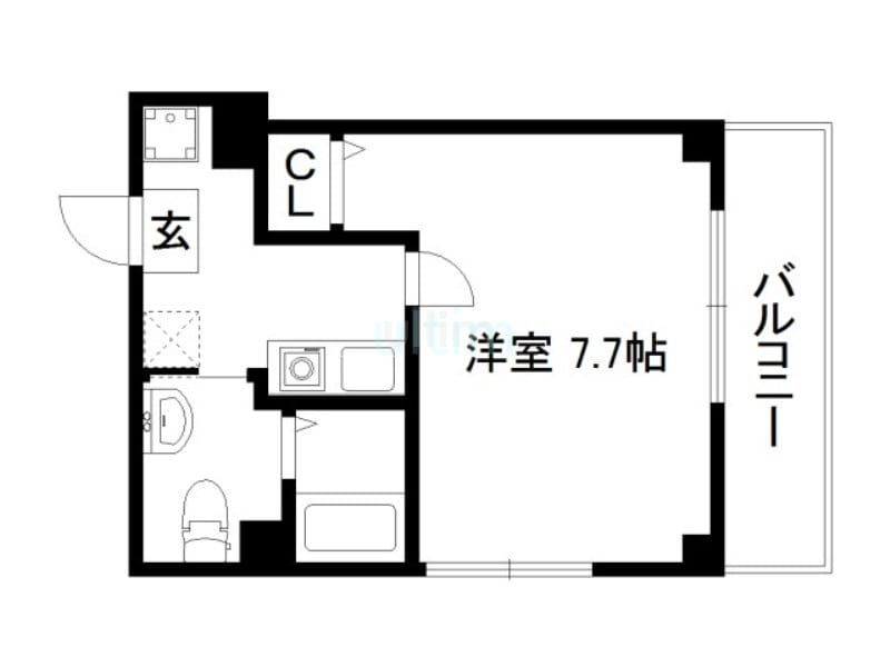 フラッティ京都十条の物件間取画像