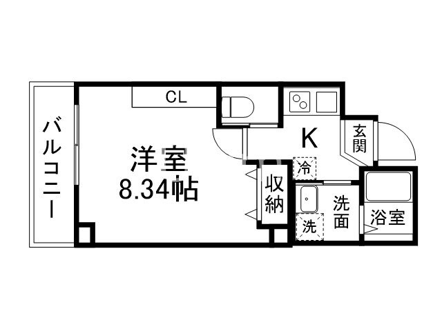 ウイングス千本丸太町の物件間取画像