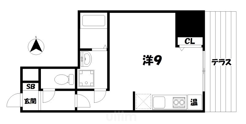 クローナコート烏丸御池の物件間取画像