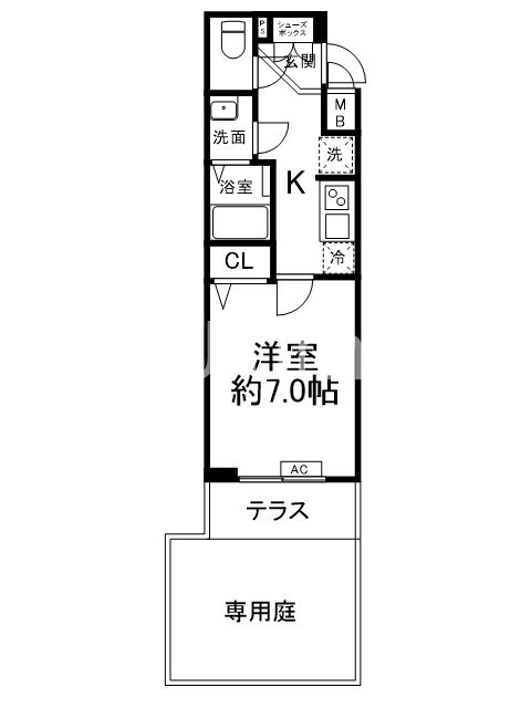 ヴィラ四条大宮の物件間取画像