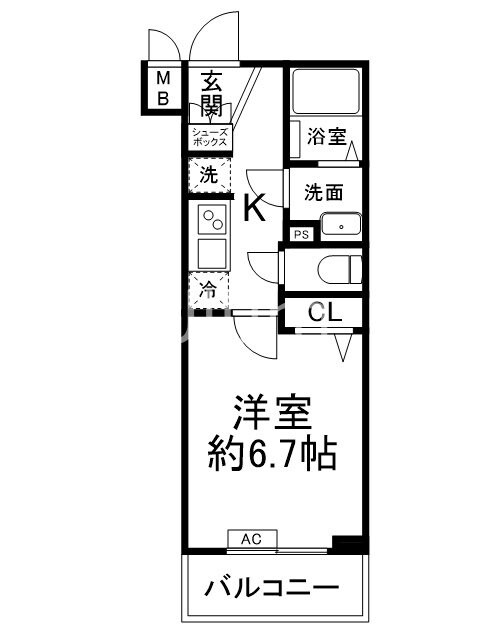 ヴィラ四条大宮の物件間取画像