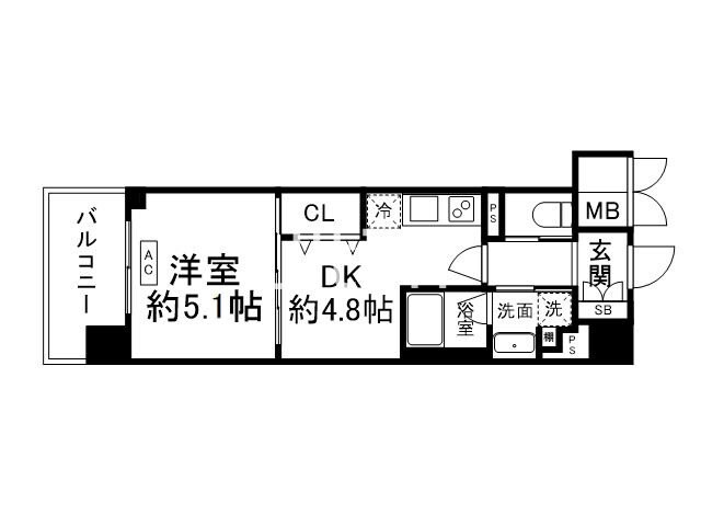 アスヴェル京都四条西院の物件間取画像