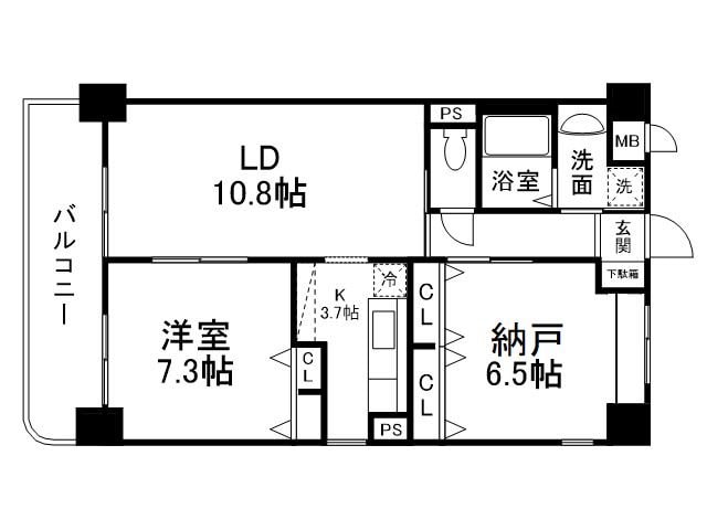 リージョン御池の物件間取画像