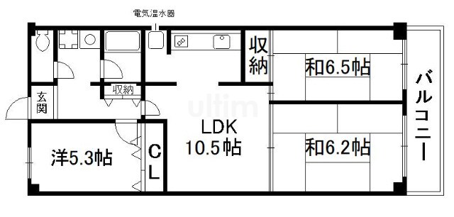 コープ野村京都南の物件間取画像