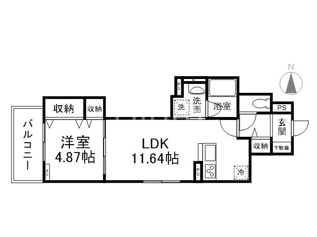 Piso丹波口の物件間取画像