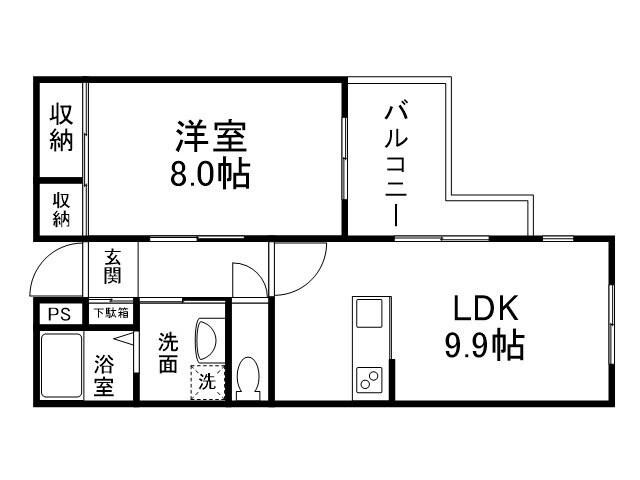 リジエール御池の物件間取画像