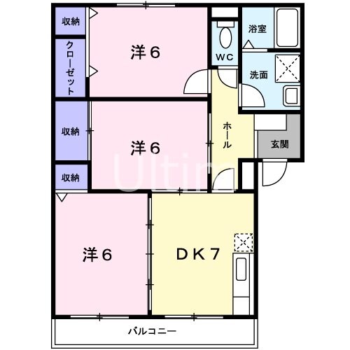 アーバンハウス鴨川の物件間取画像