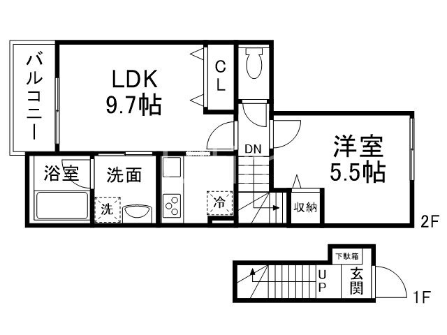 ワイズコート（下京区）の物件間取画像