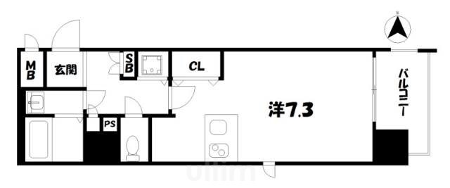 プレサンス京都四条堀川の物件間取画像