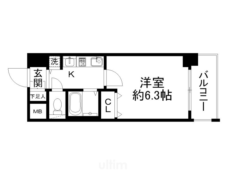 プレサンス京都四条堀川の物件間取画像