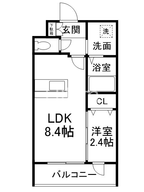 MJC京都西大路Iの物件間取画像