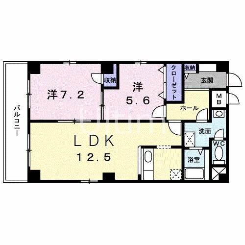 ブルック御池の物件間取画像