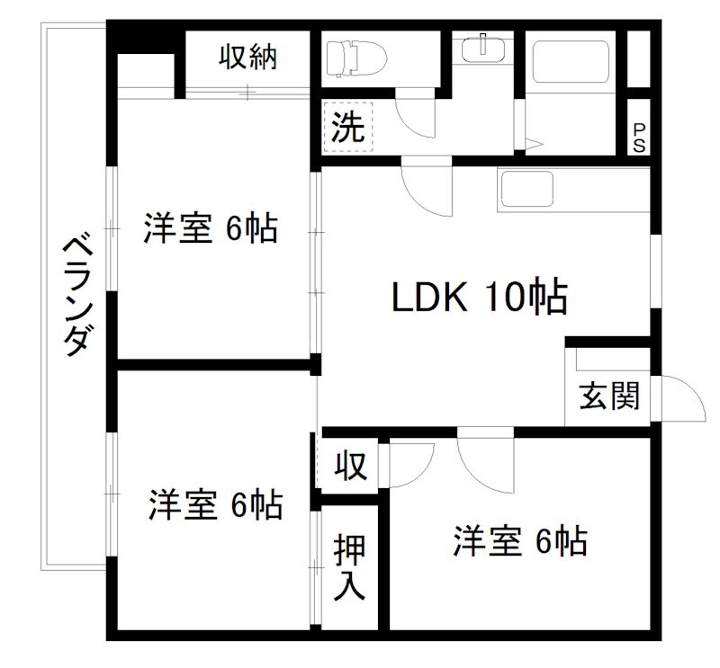 東和ハイツ本館の物件間取画像