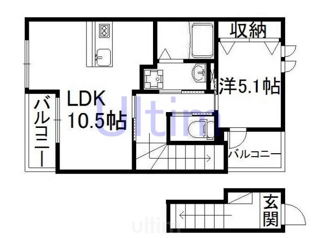 univaly槇島の物件間取画像