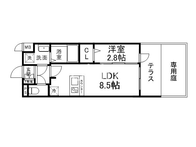 ファステート京都東福寺パラベルの物件間取画像