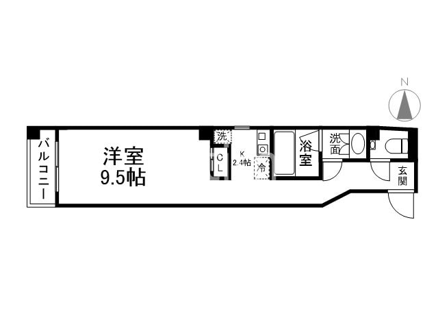 バウハウス富小路三条の物件間取画像