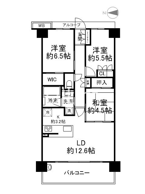 クレヴィア京都四条後院通の物件間取画像