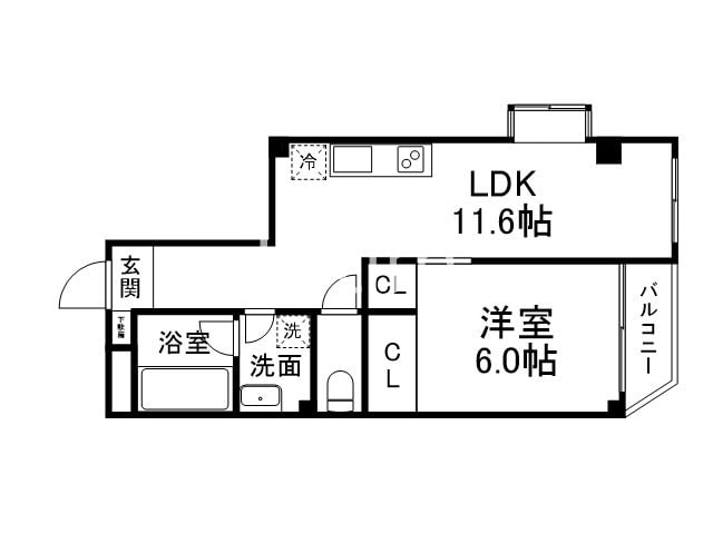 エスペランザ西京極の物件間取画像