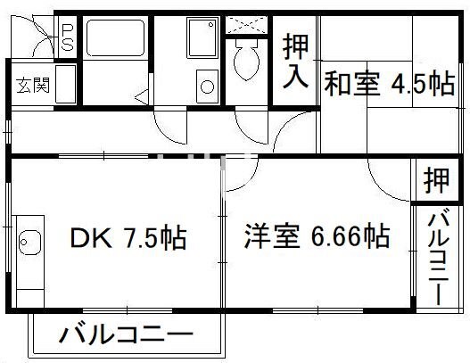 Ｎコートの物件間取画像