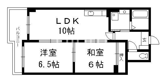 エスポワール桃栄の物件間取画像