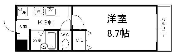 クローバー３６の物件間取画像