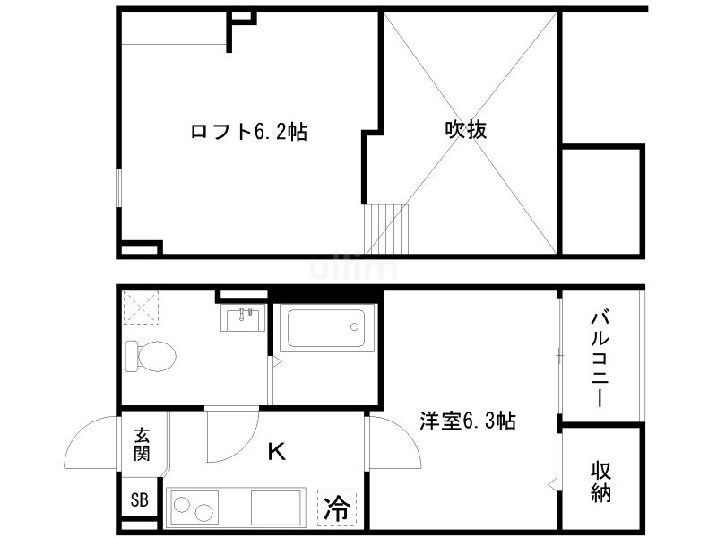 ウエストヴィレッジの物件間取画像