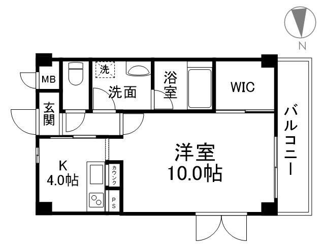 レスポワール常盤の物件間取画像